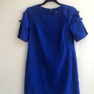 Lady in charge! Blue dress